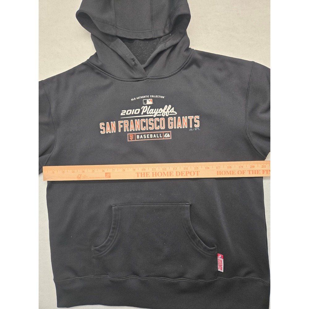 San Francisco Giants Majestic‎ 2010 Playoffs ThermaBase Pullover Hoodie - Picture 8 of 10